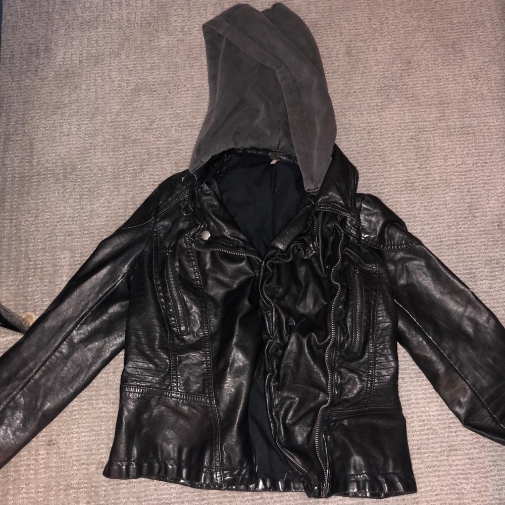 LIKE NEW Free People Moto Vegan Leather Jacket